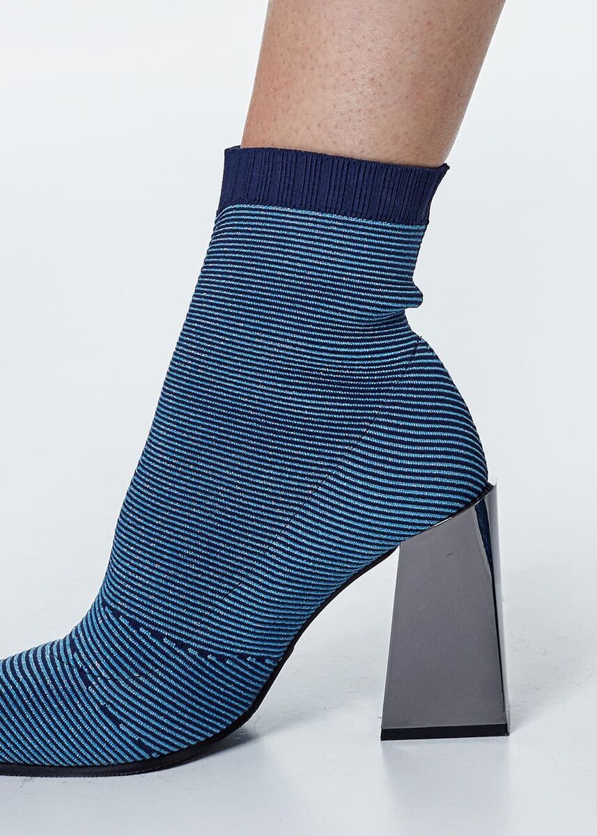 Navy blue hot sale sock booties